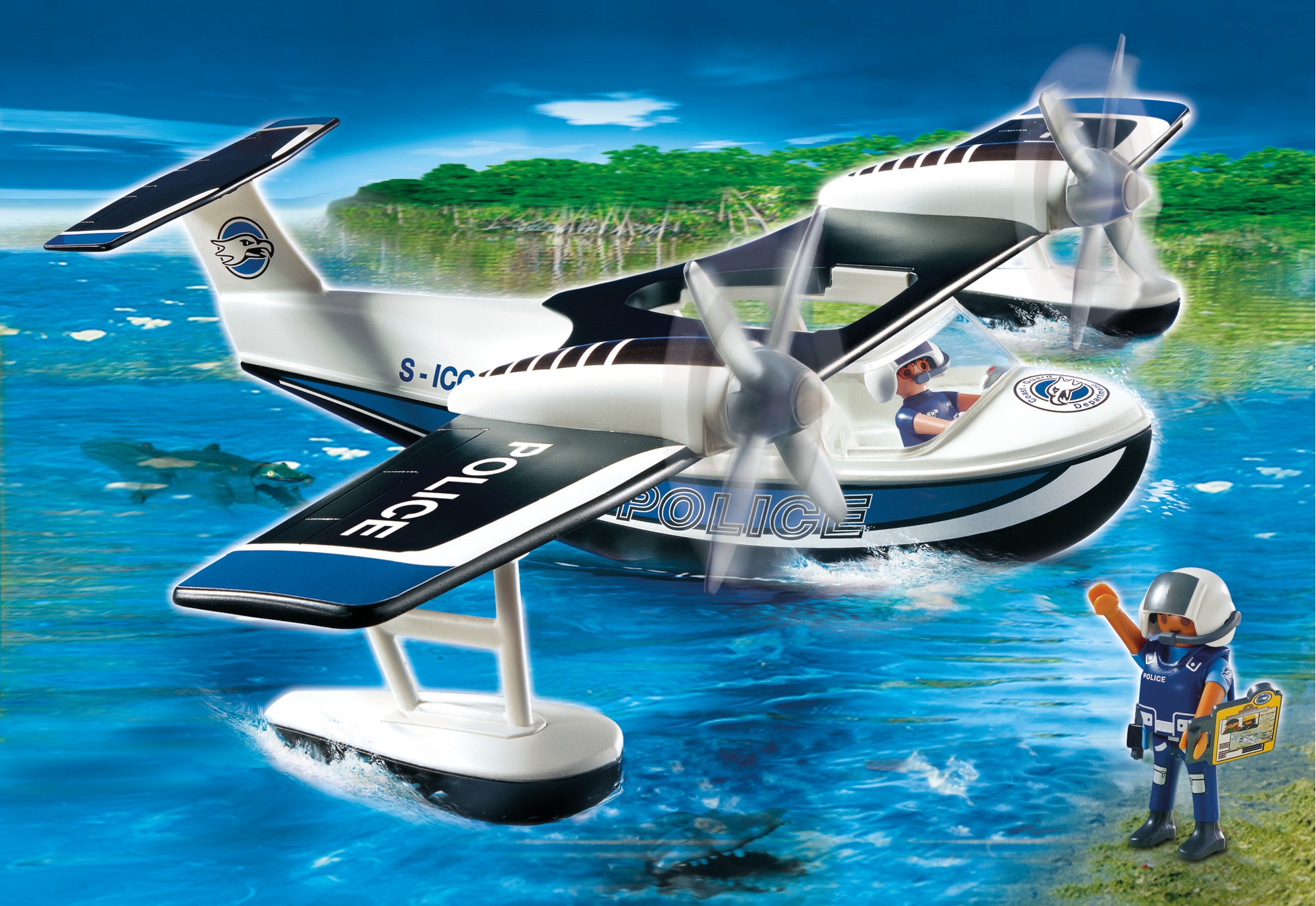 Hidroavión de Policía Playmobil City Action 5