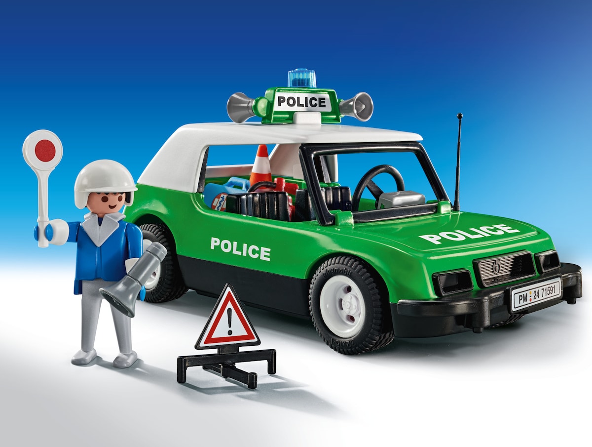 Coche policía clásico Playmobil 50th Anniversary 5