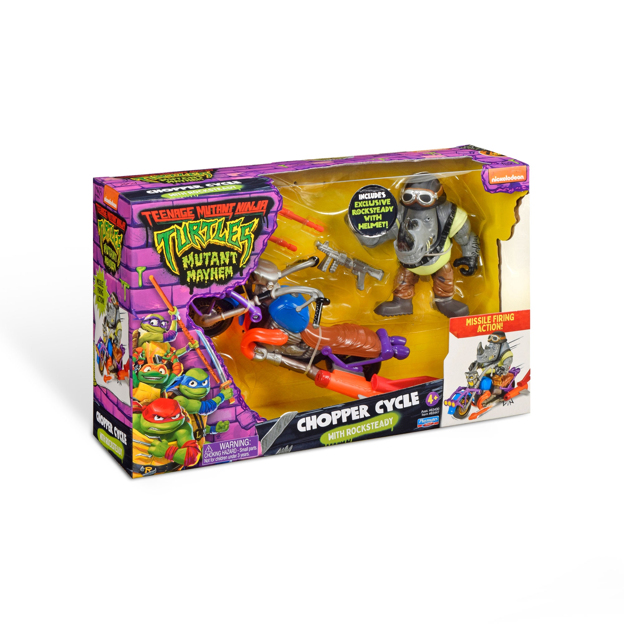 Vehículo Cycle con Rocksteady Tortugas Ninja Famosa 9