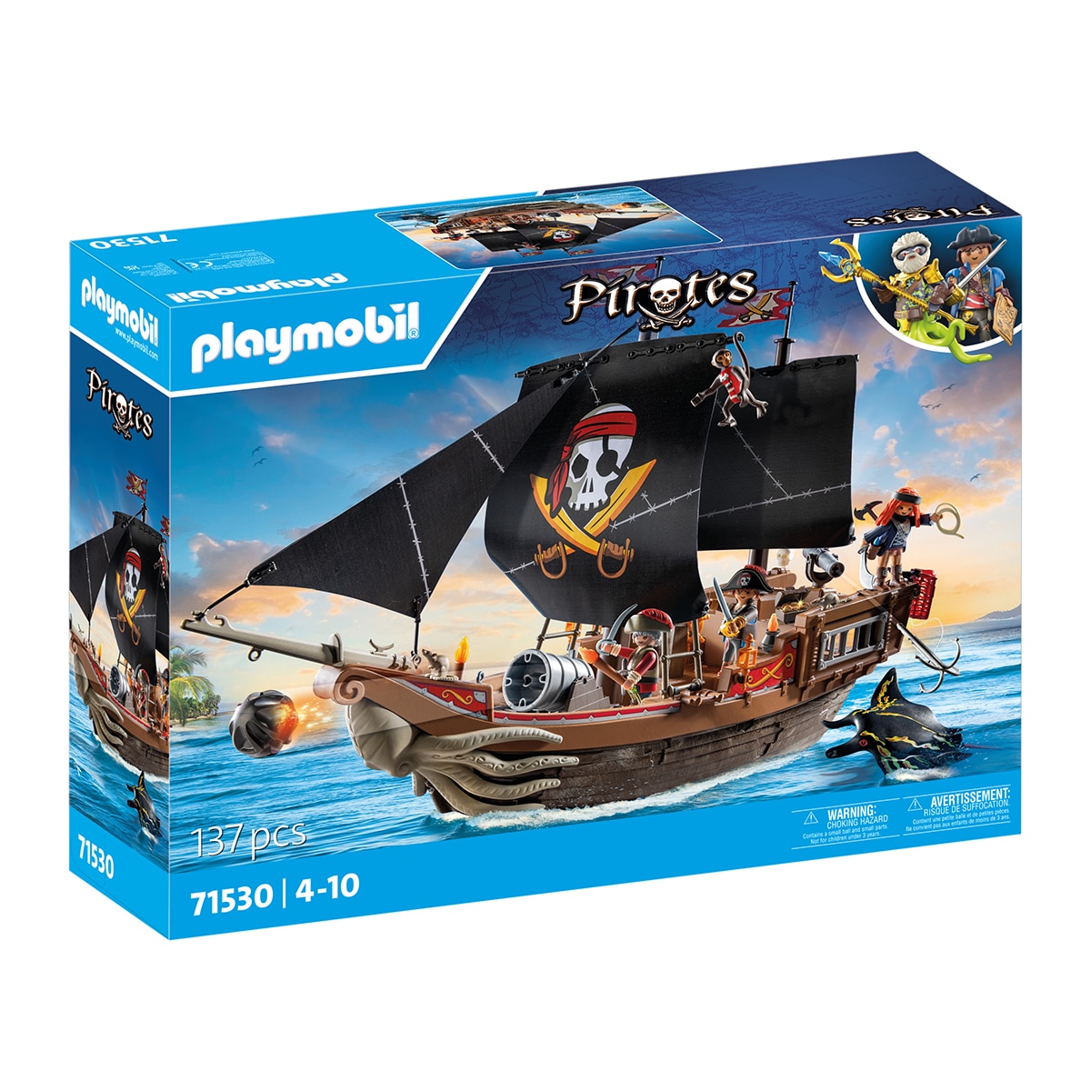 Imagen 0 de Gran barco pirata Playmobil