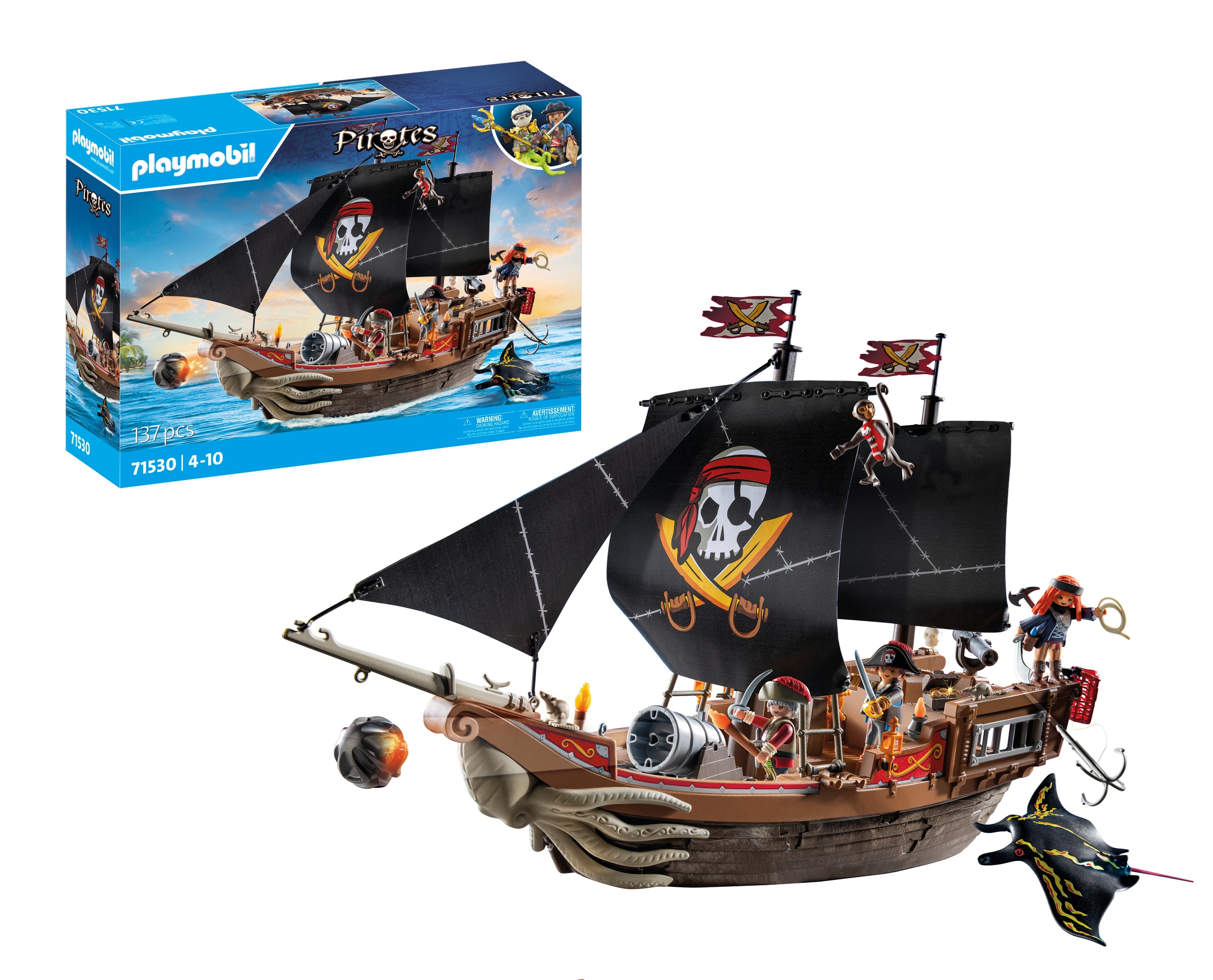 Grande navio pirata Playmobil 3