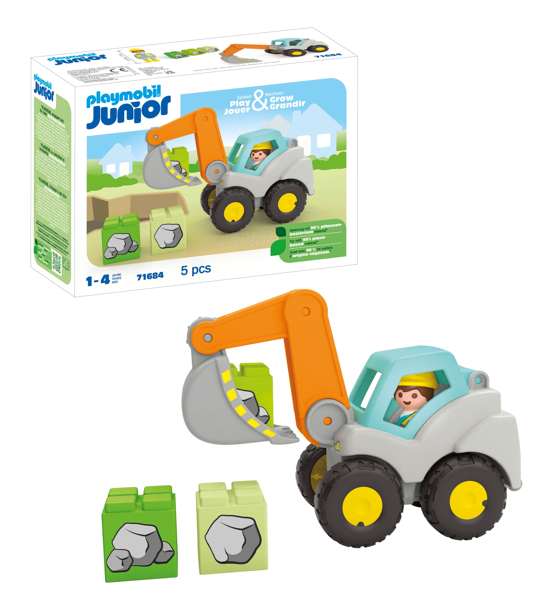 JUNIOR: pala excavadora Playmobil 3