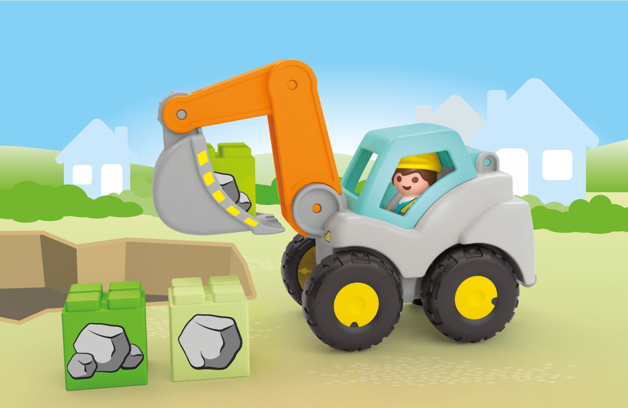 JUNIOR: pala excavadora Playmobil 4