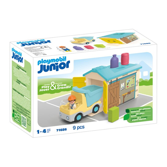 JUNIOR: camión con garaje Playmobil