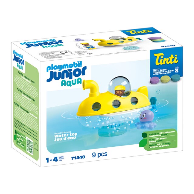 JUNIOR & Tinti: submarino de colores Playmobil