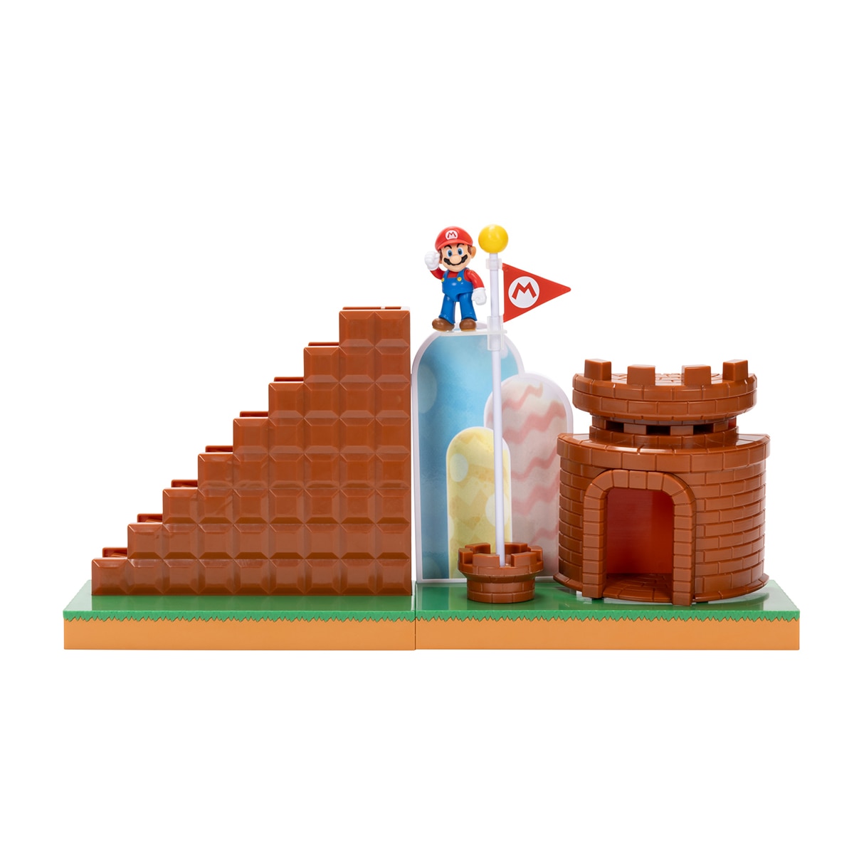 Imagen 0 de Playset Nivel Final con Figura Super Mario 6 cm Jakks Pacific