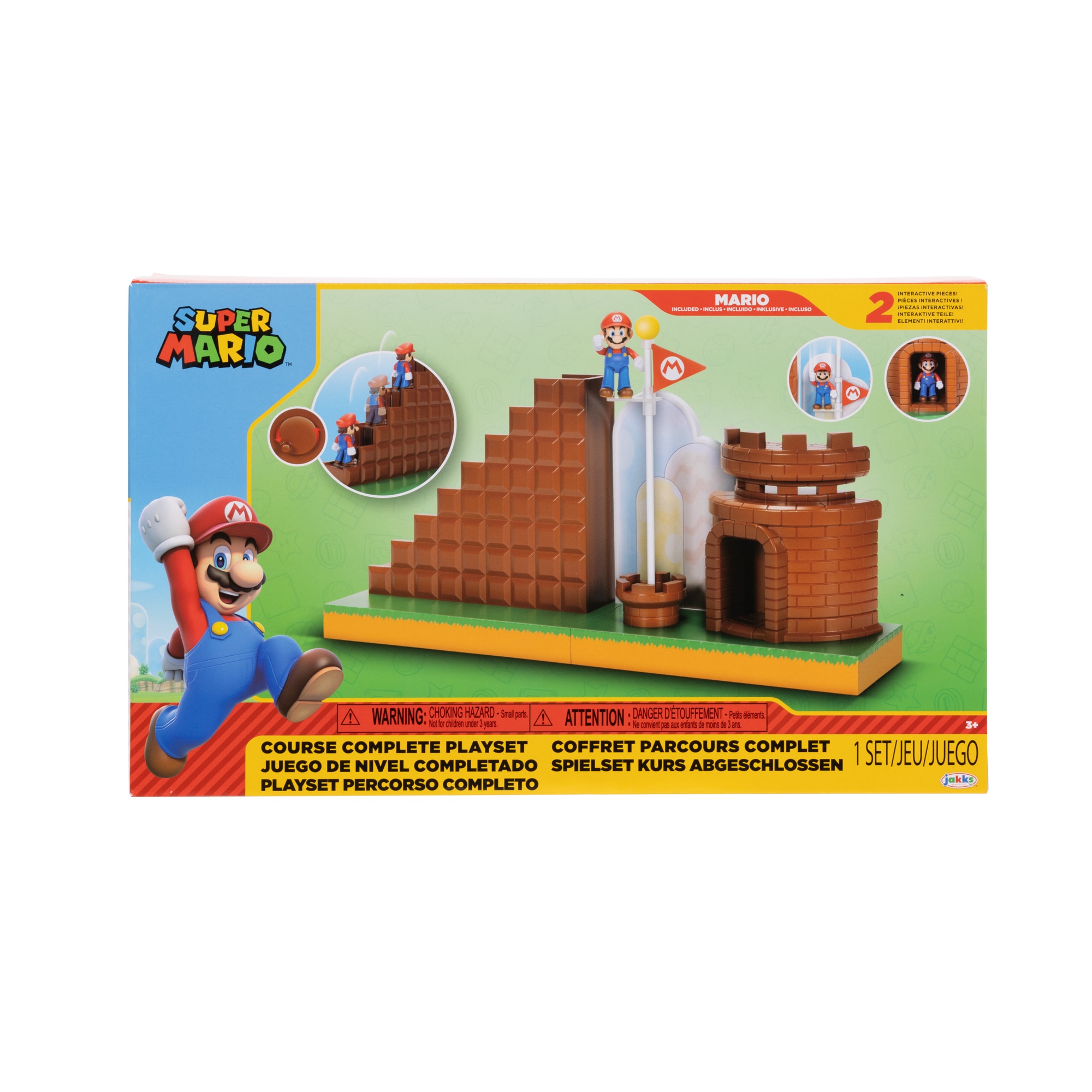 Playset Nivel Final con Figura Super Mario 6 cm Jakks Pacific 2
