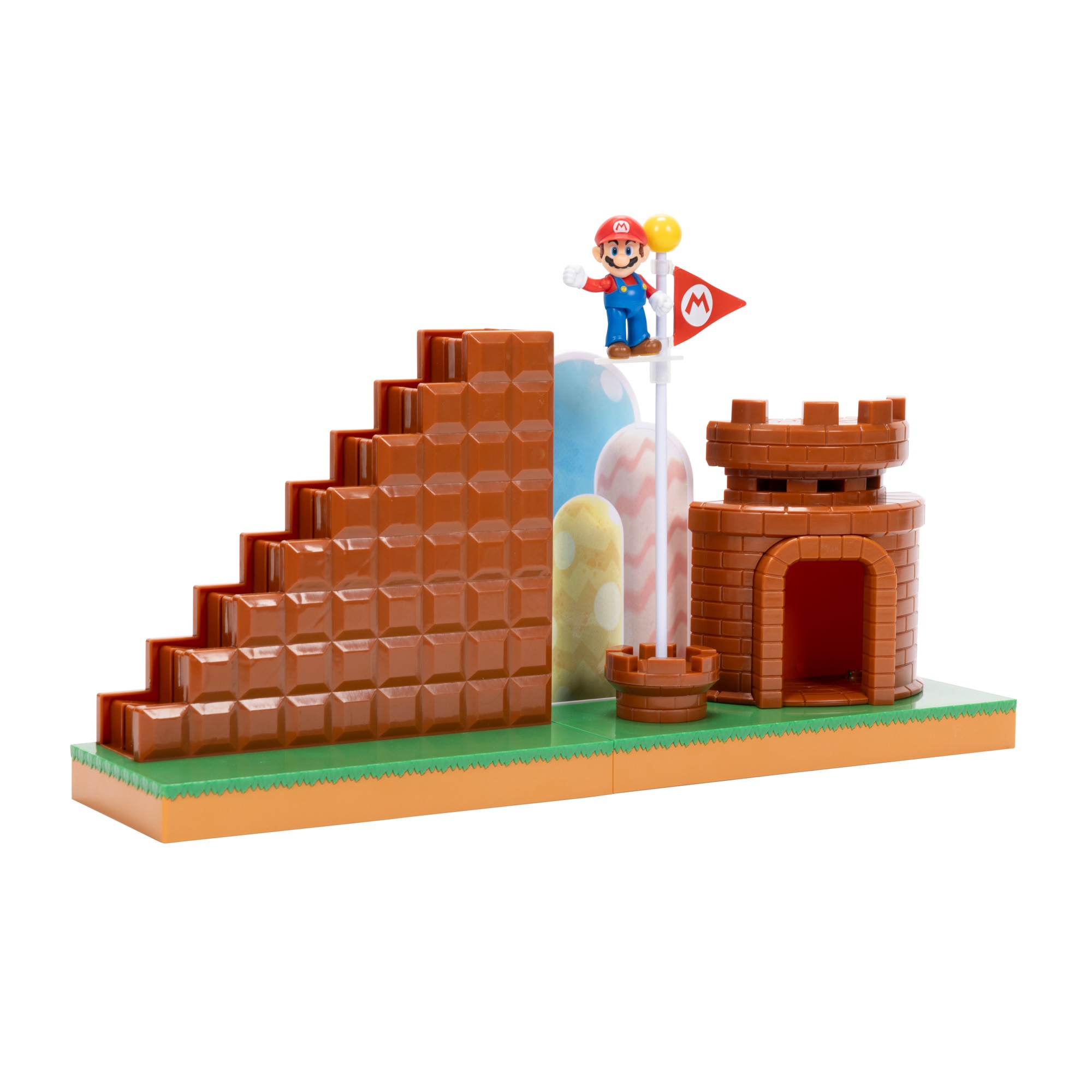 Playset Nivel Final con Figura Super Mario 6 cm Jakks Pacific 3