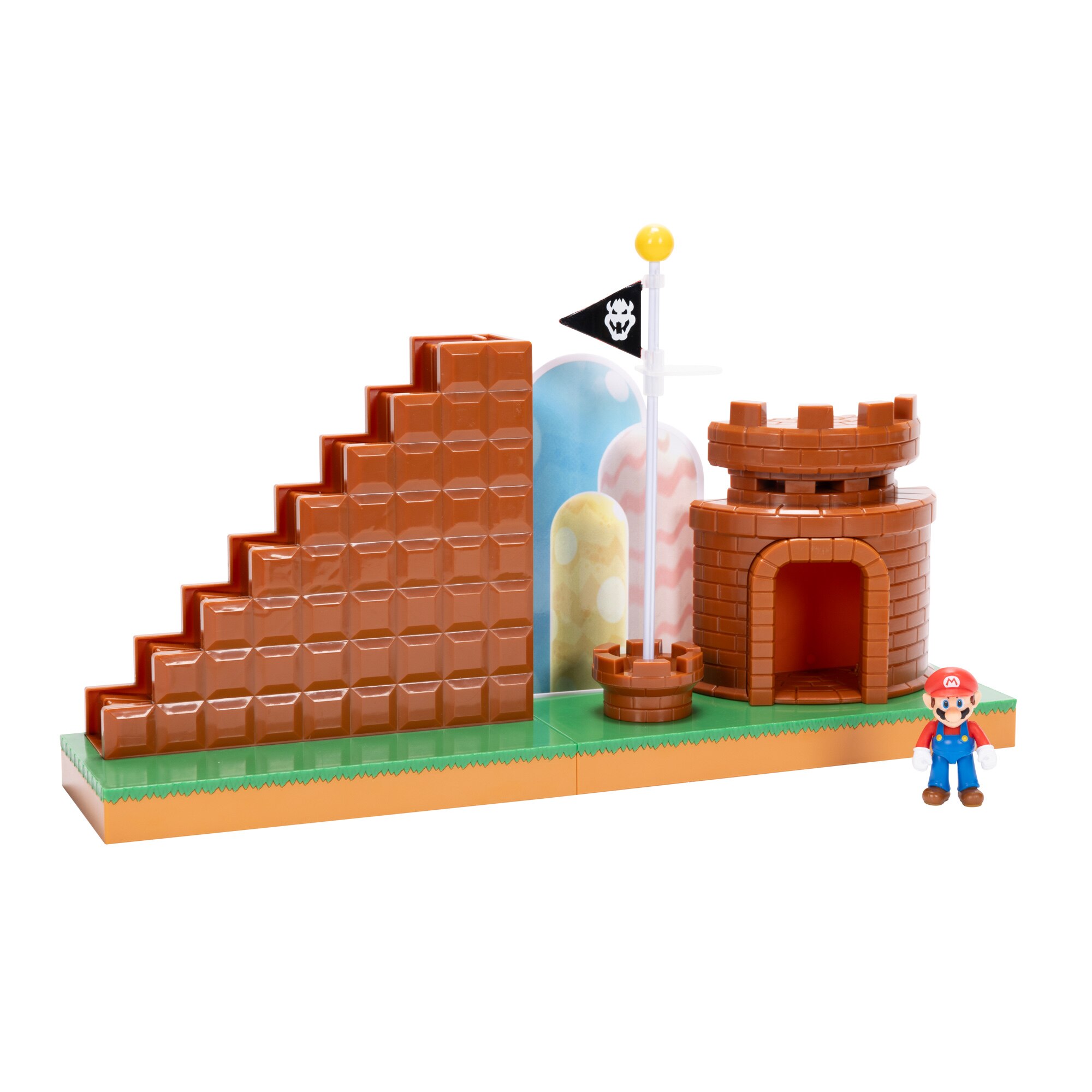Playset Nivel Final con Figura Super Mario 6 cm Jakks Pacific 6