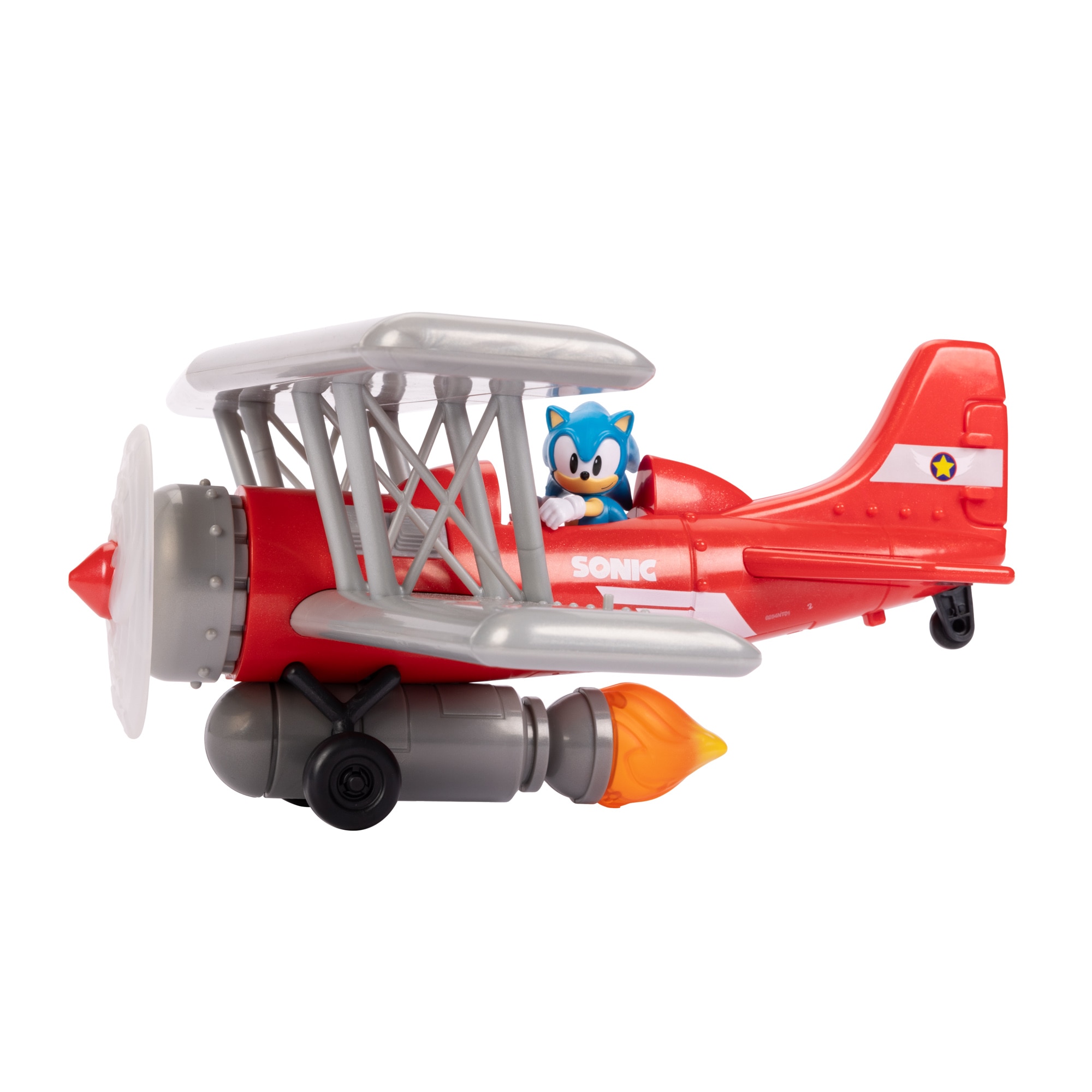 Avioneta Tornado Biplano con Funciones con Figura 6 cm Sonic Jakks Pacific 5