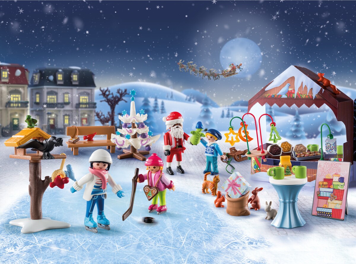 Calendario de Adviento: viaje al mercado navideño Playmobil