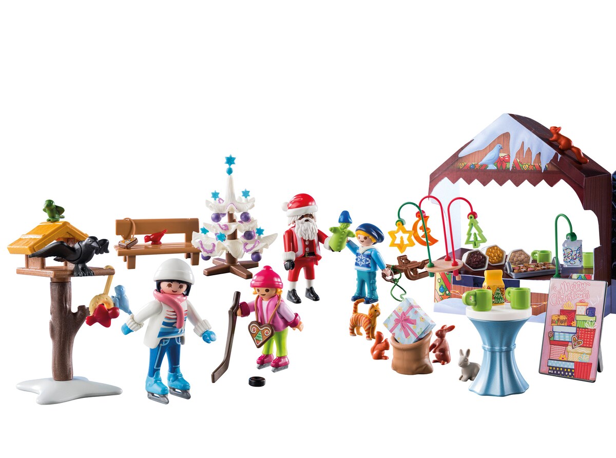Calendario de Adviento: viaje al mercado navideño Playmobil
