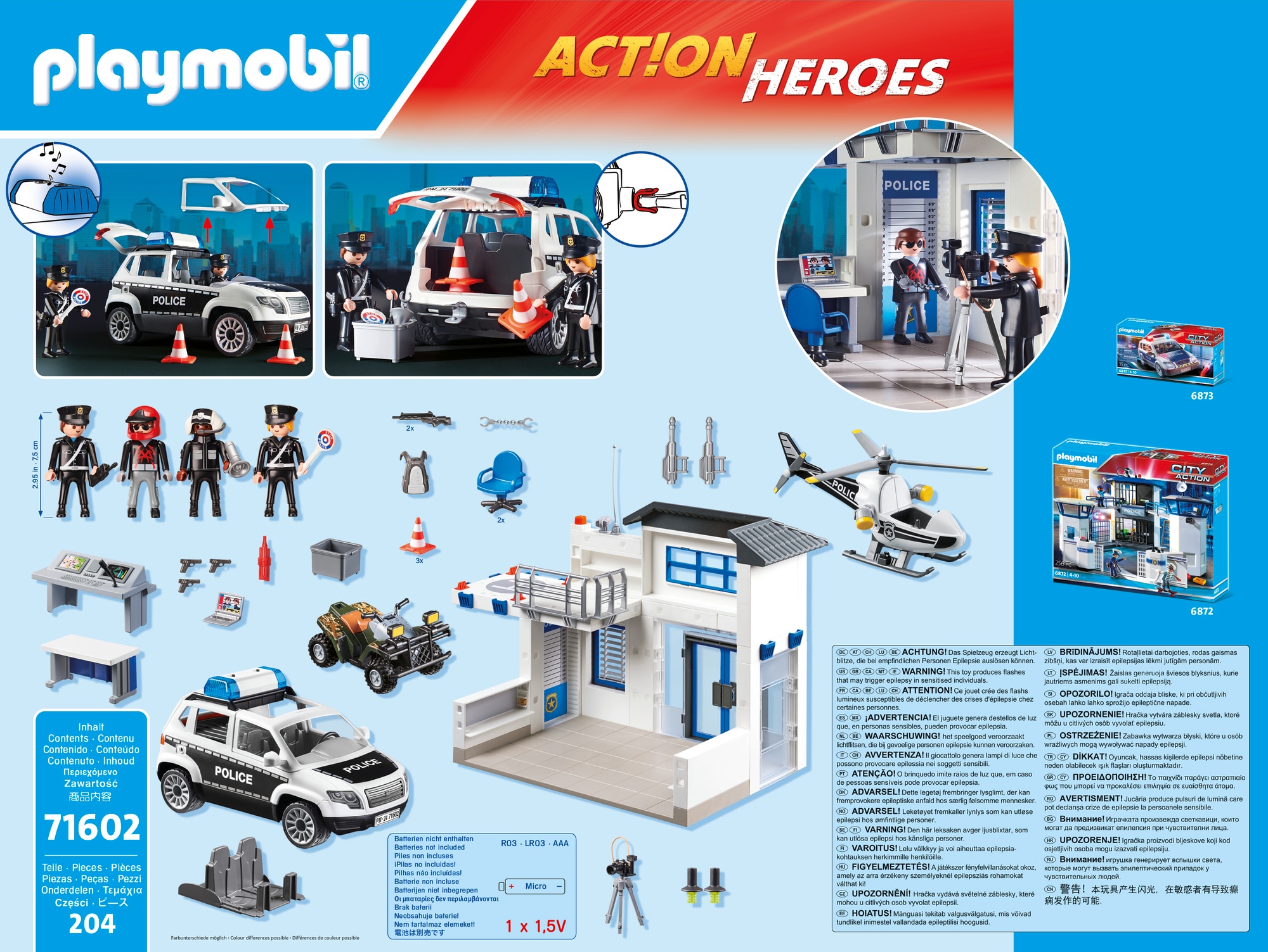 Mega set policía Playmobil Action Heroes 5