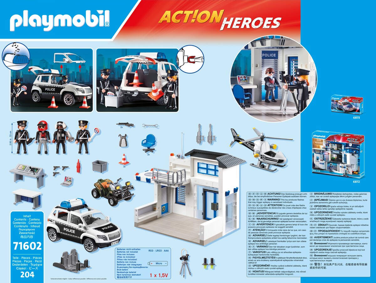 Mega set policía Playmobil Action Heroes · Playmobil · El Corte Inglés