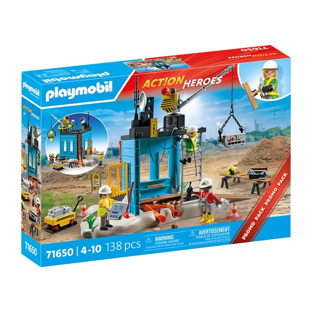 Promo Pack construcción Playmobil Action Heroes