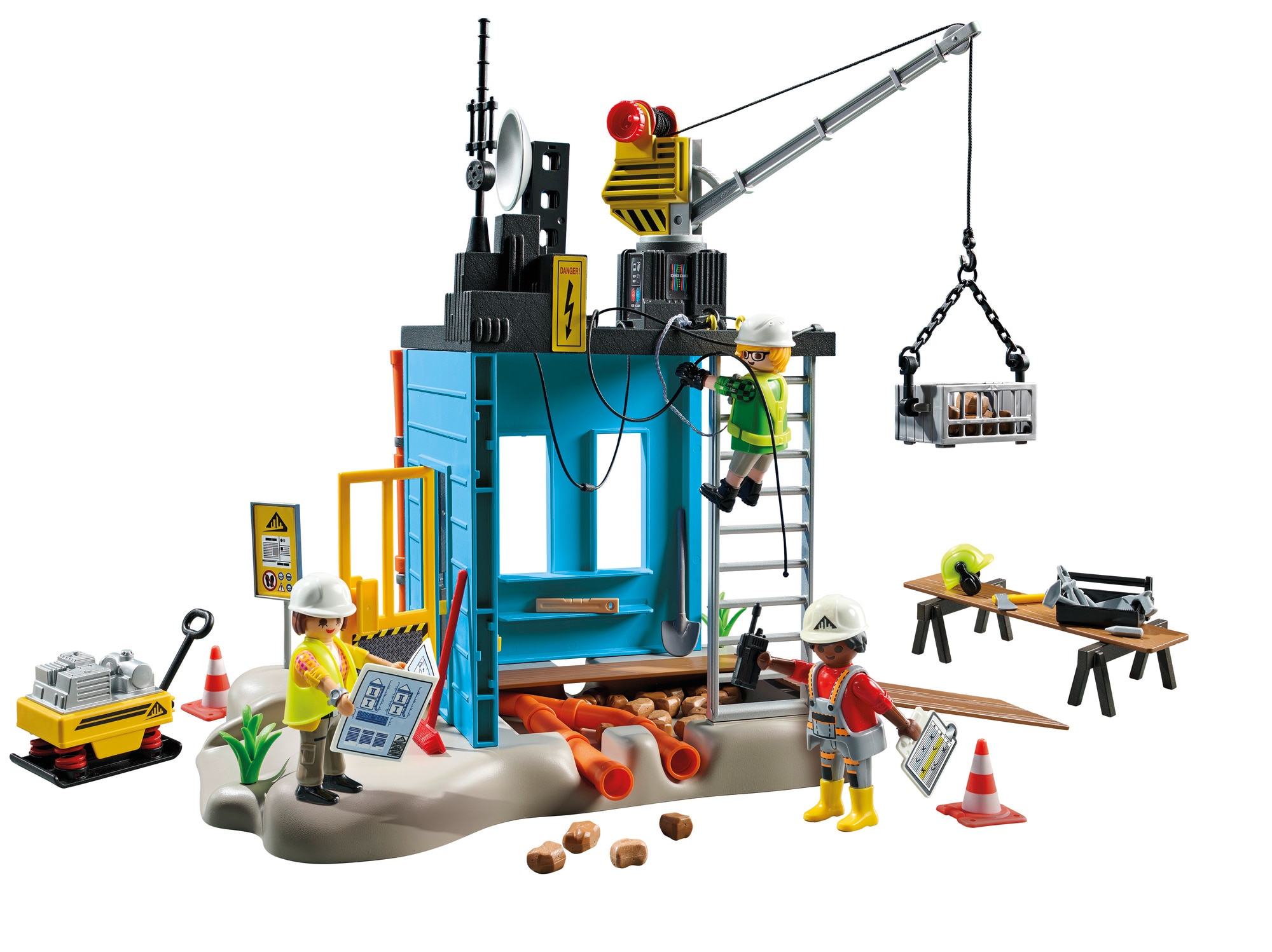 Promo Pack construcción Playmobil Action Heroes 4