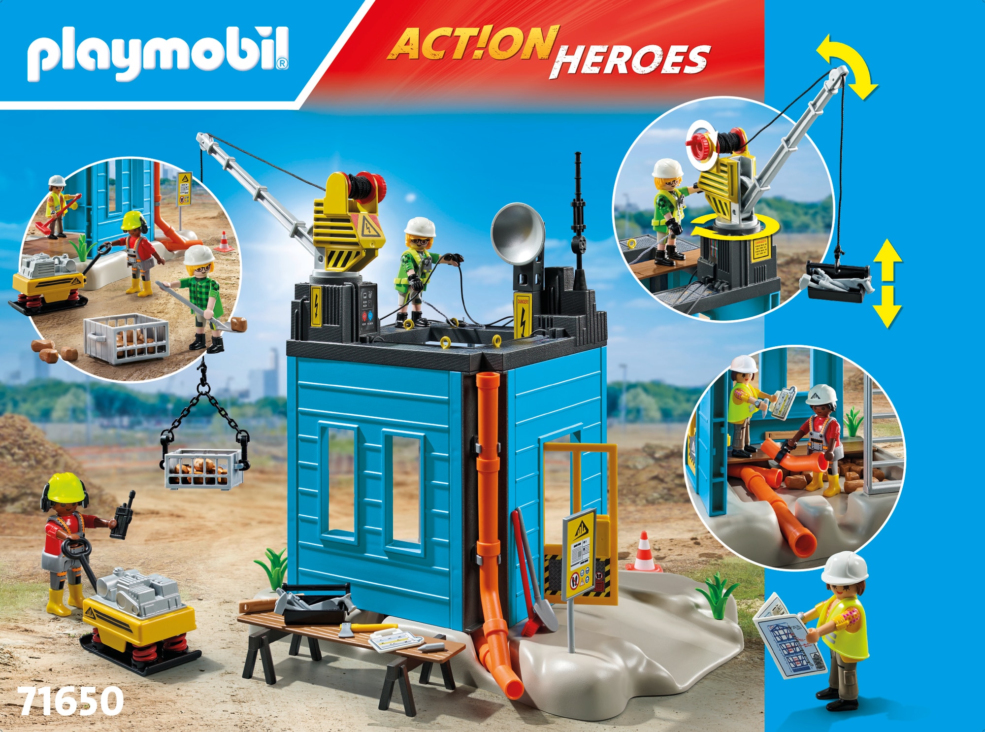 Promo Pack construcción Playmobil Action Heroes 5