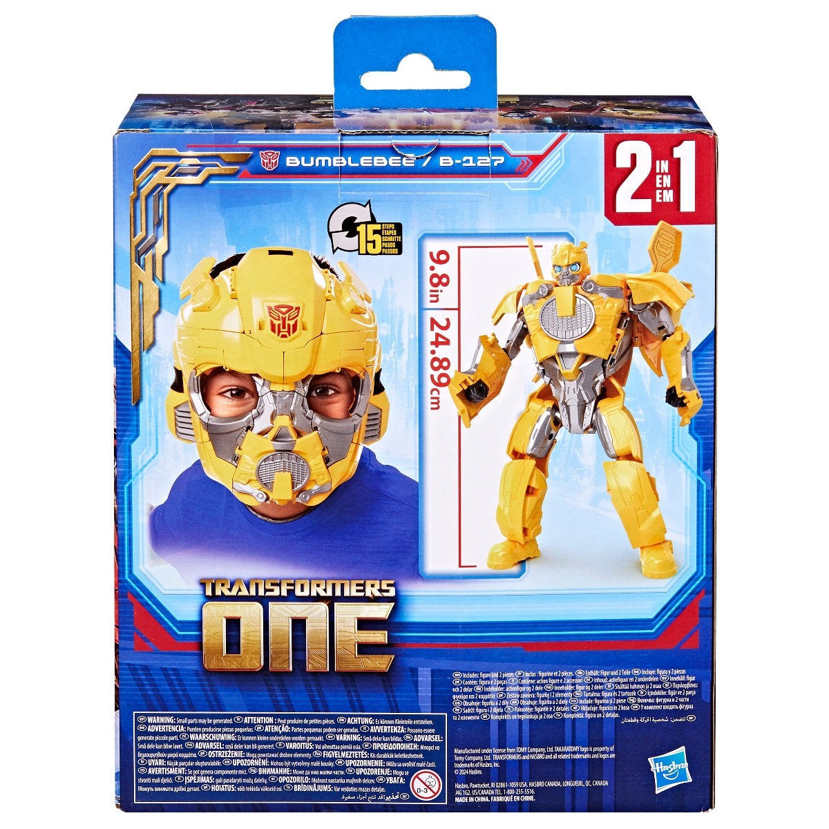 Máscara y Figura Bumblebee B-127 Transformers One Hasbro 5