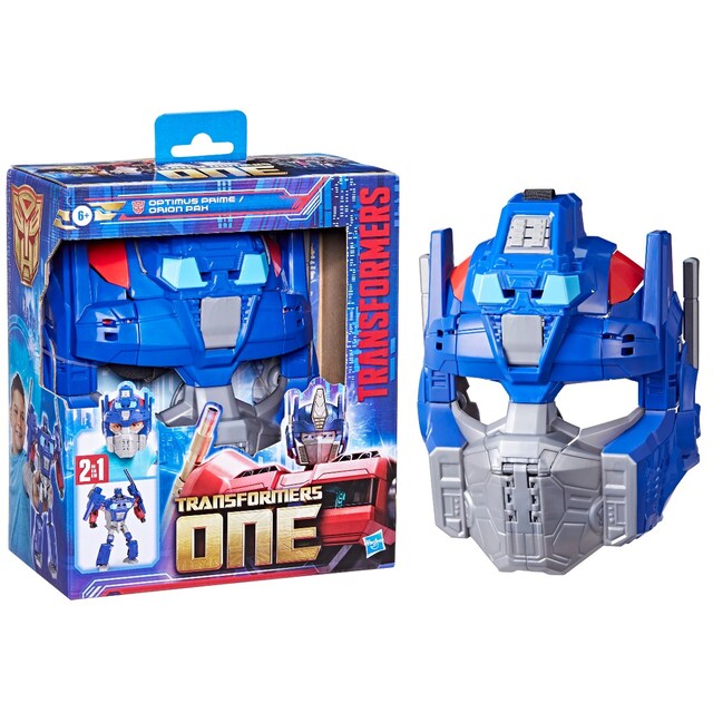 Máscara y Figura Optimus Prime (Orion Pax) Transformers One Hasbro