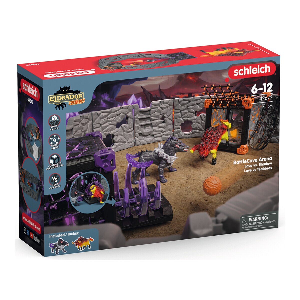 Playset BattleCave:  Arena de Combate lava contra sombra Schleich 3