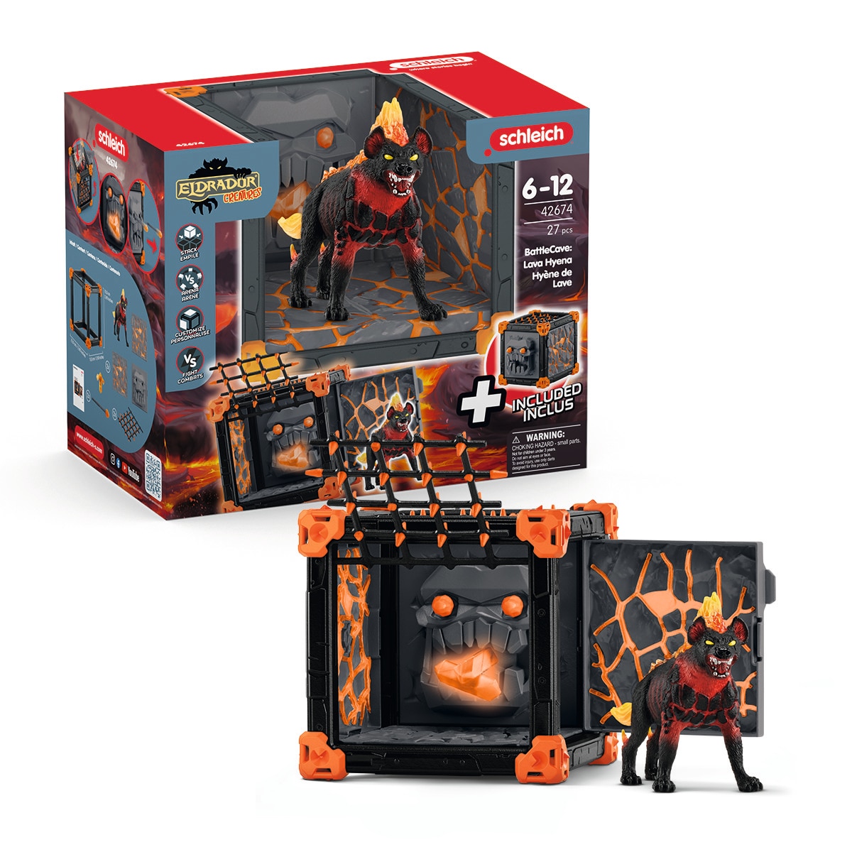 Imagen 0 de Playset BattleCave Hiena de lava Schleich