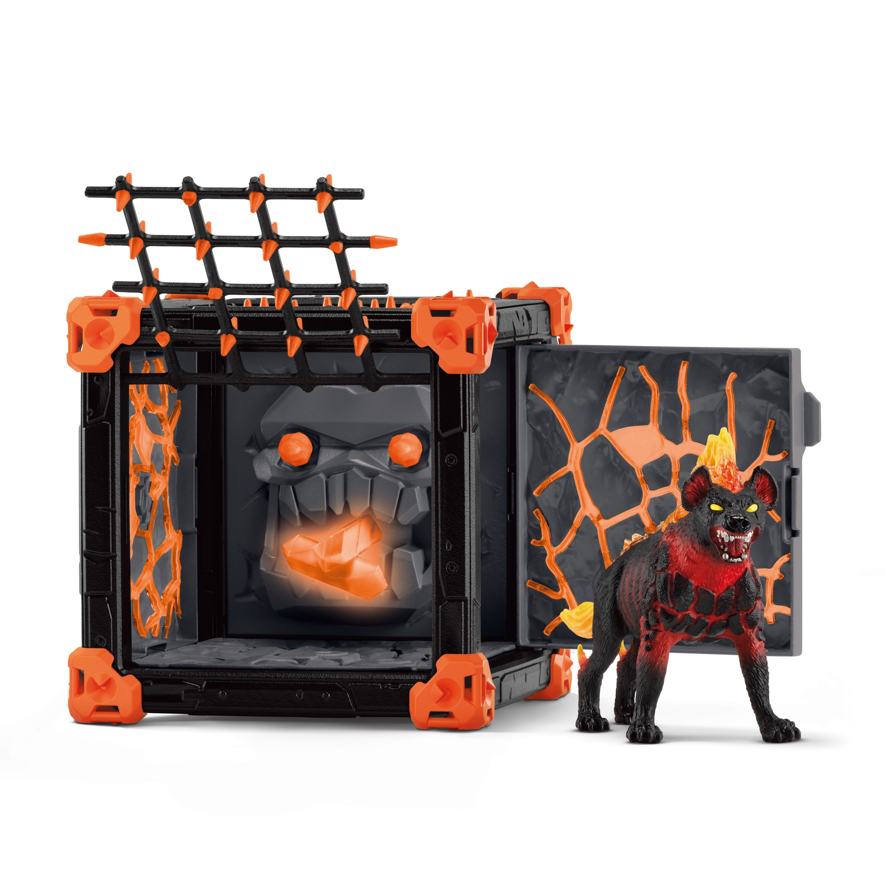 Playset BattleCave Hiena de lava Schleich 2