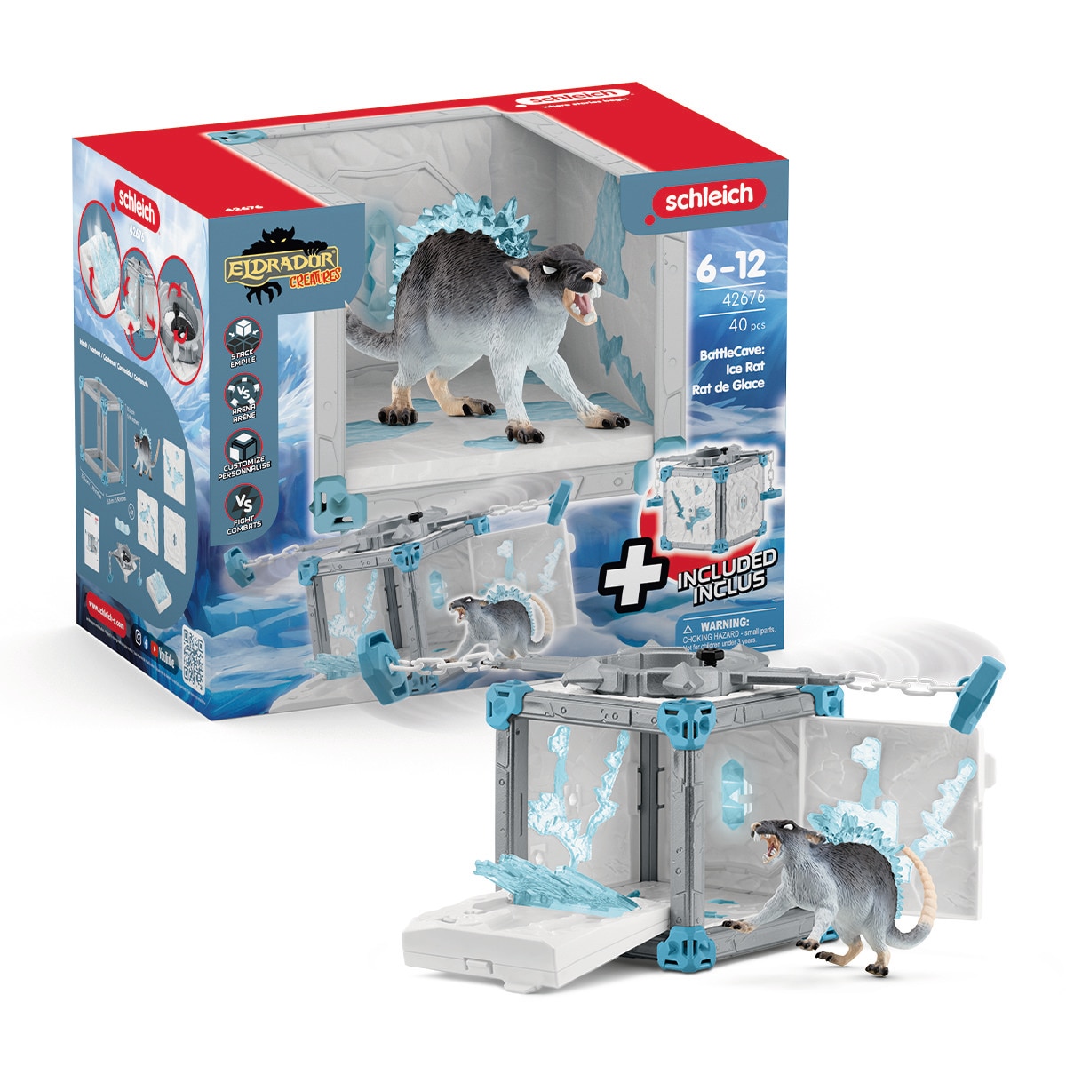 Imagen 0 de Playset BattleCave Rata de hielo Schleich
