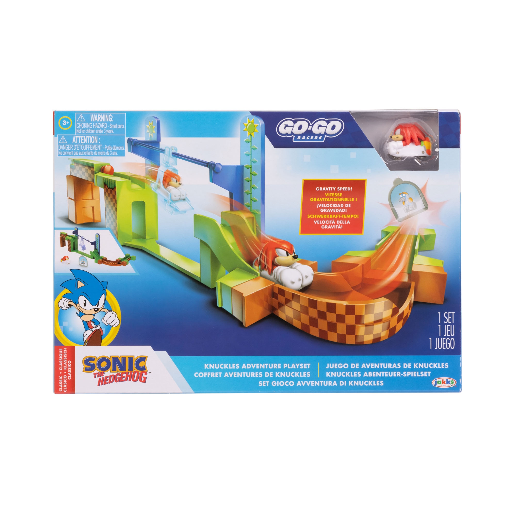 Surtido Sonic & Knuckles Sonic Go Go Racers Playset Jakks Pacific 5