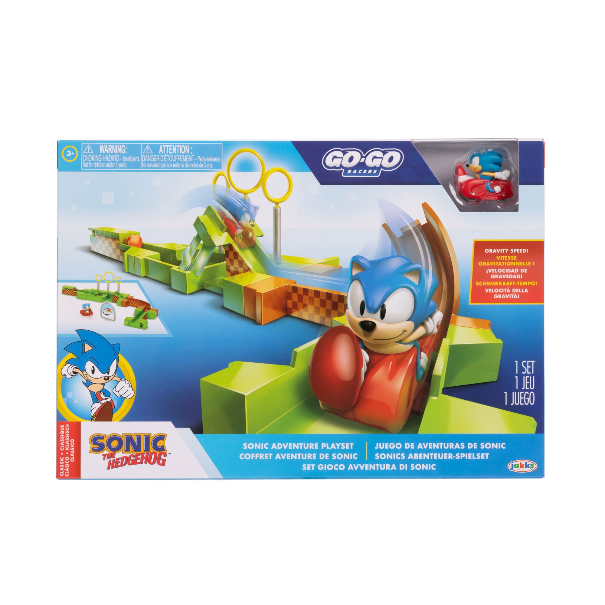 Surtido Sonic & Knuckles Sonic Go Go Racers Playset Jakks Pacific 10