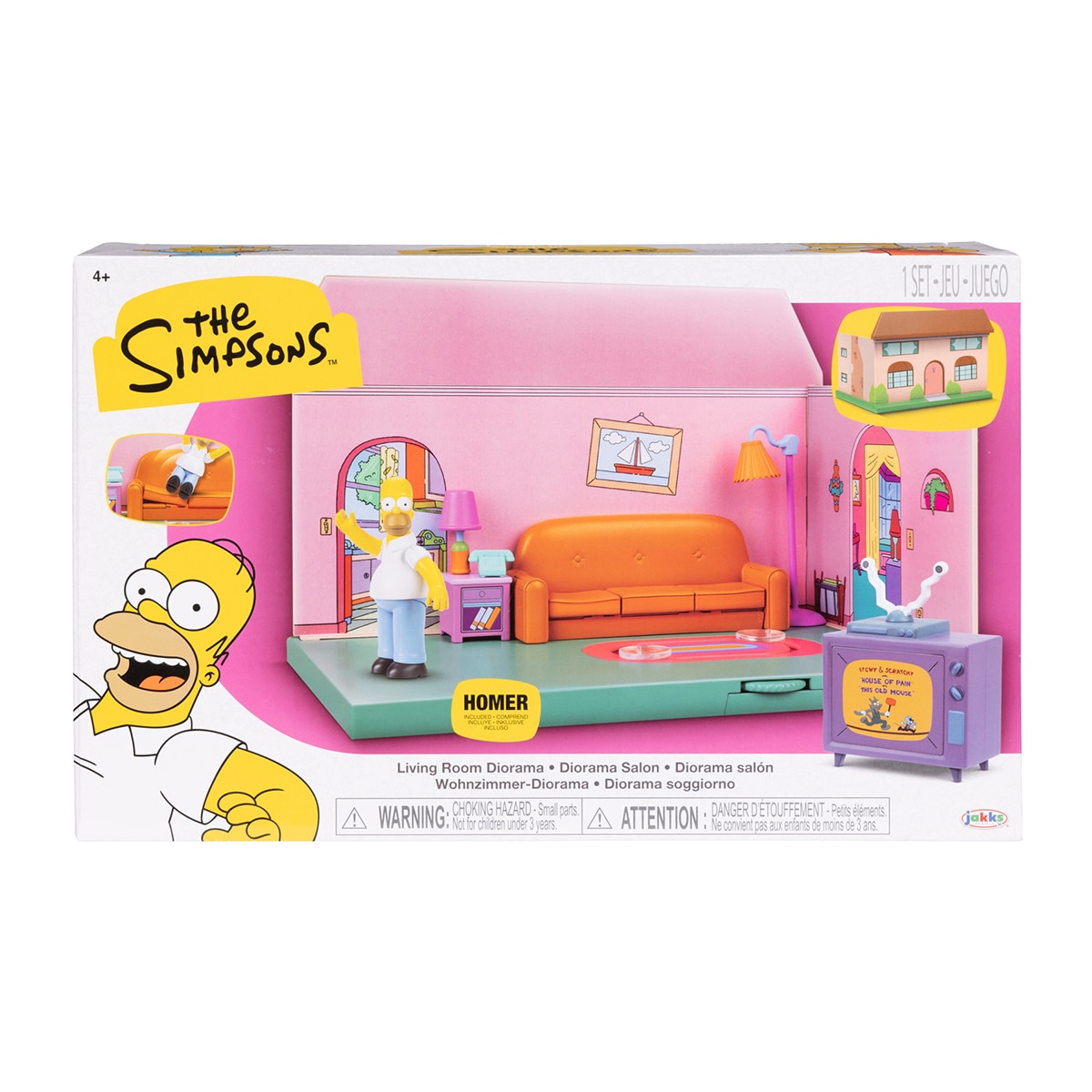 Jakks Pacific – Playset Salón de la Familia Los Simpsons, Jakks Pacific.