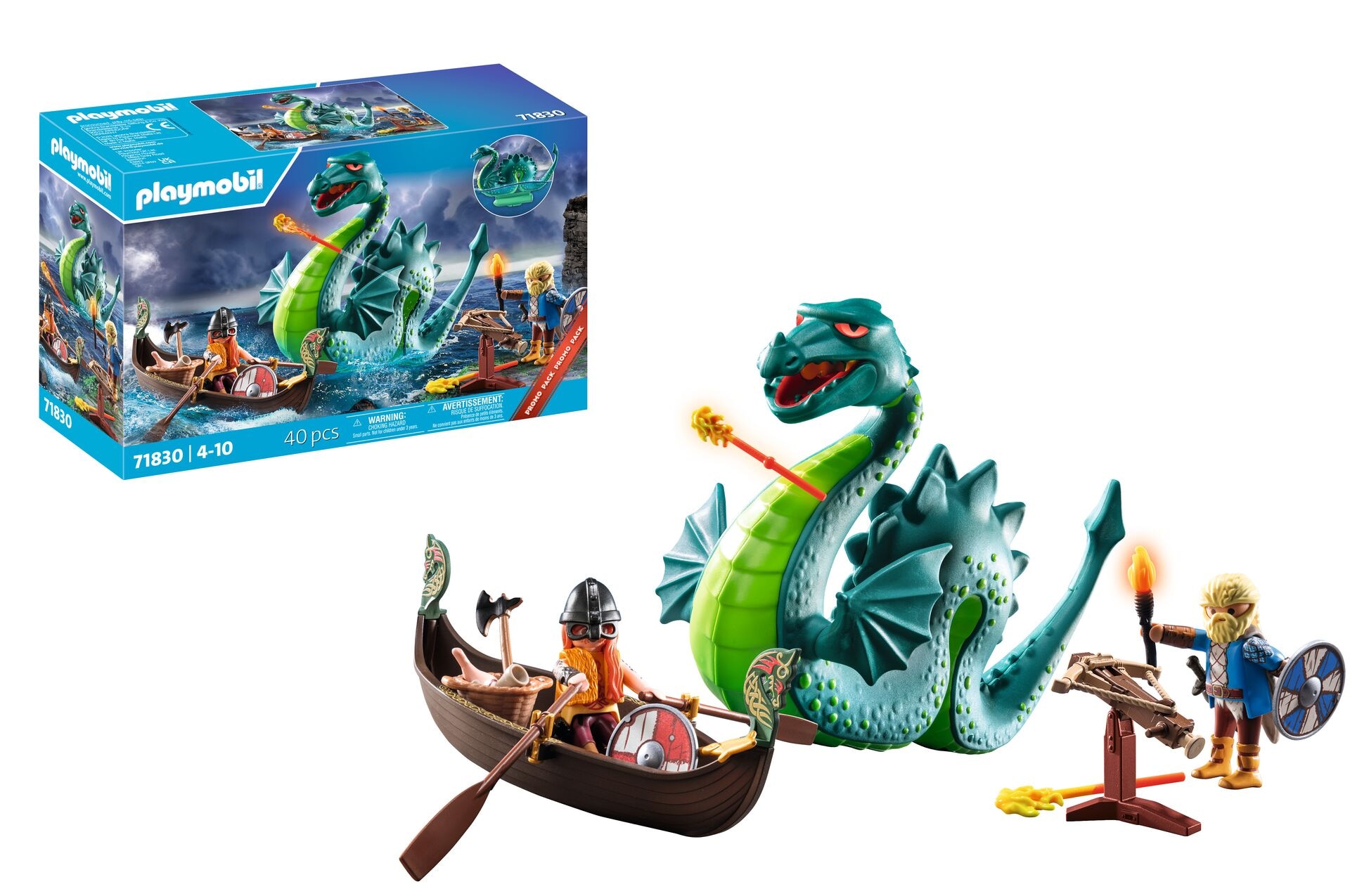 Vikingos con monstruo marino Playmobil 2