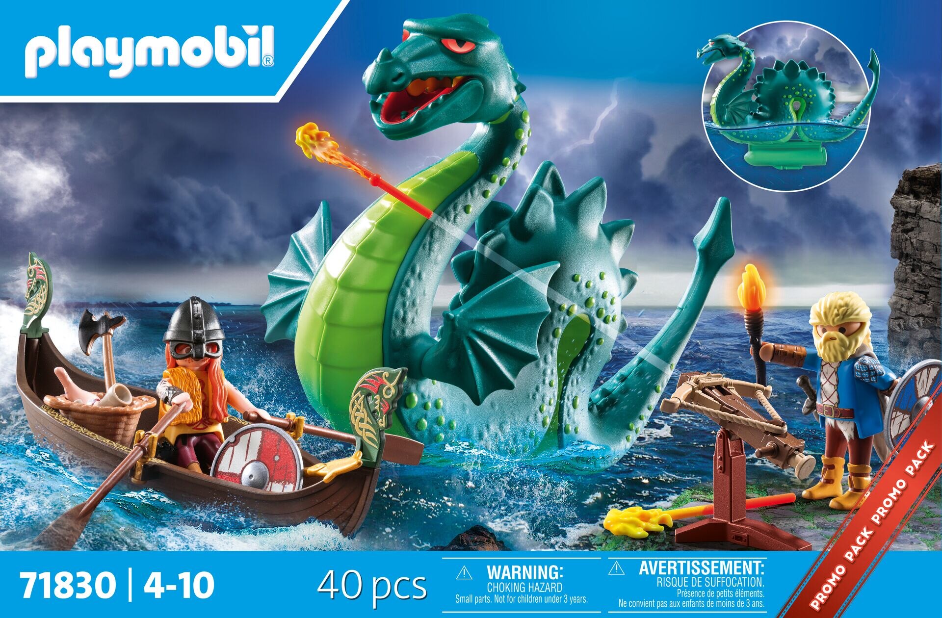 Vikingos con monstruo marino Playmobil 7