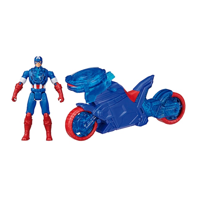 Moto lanzaescudos del Capitán América Epic World of Action Avengers Marvel Hasbro