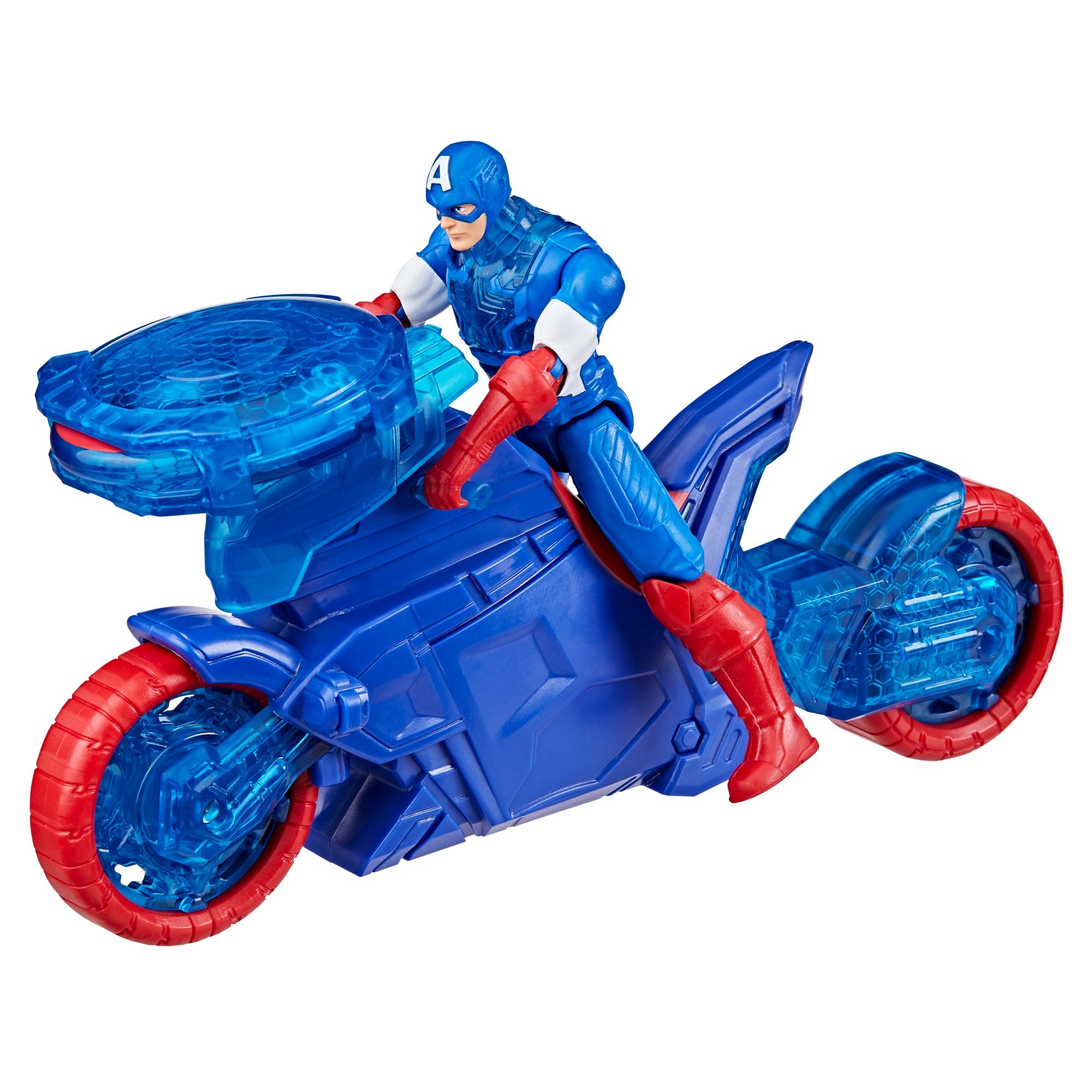Moto lanzaescudos del Capitán América Epic World of Action Avengers Marvel Hasbro 14