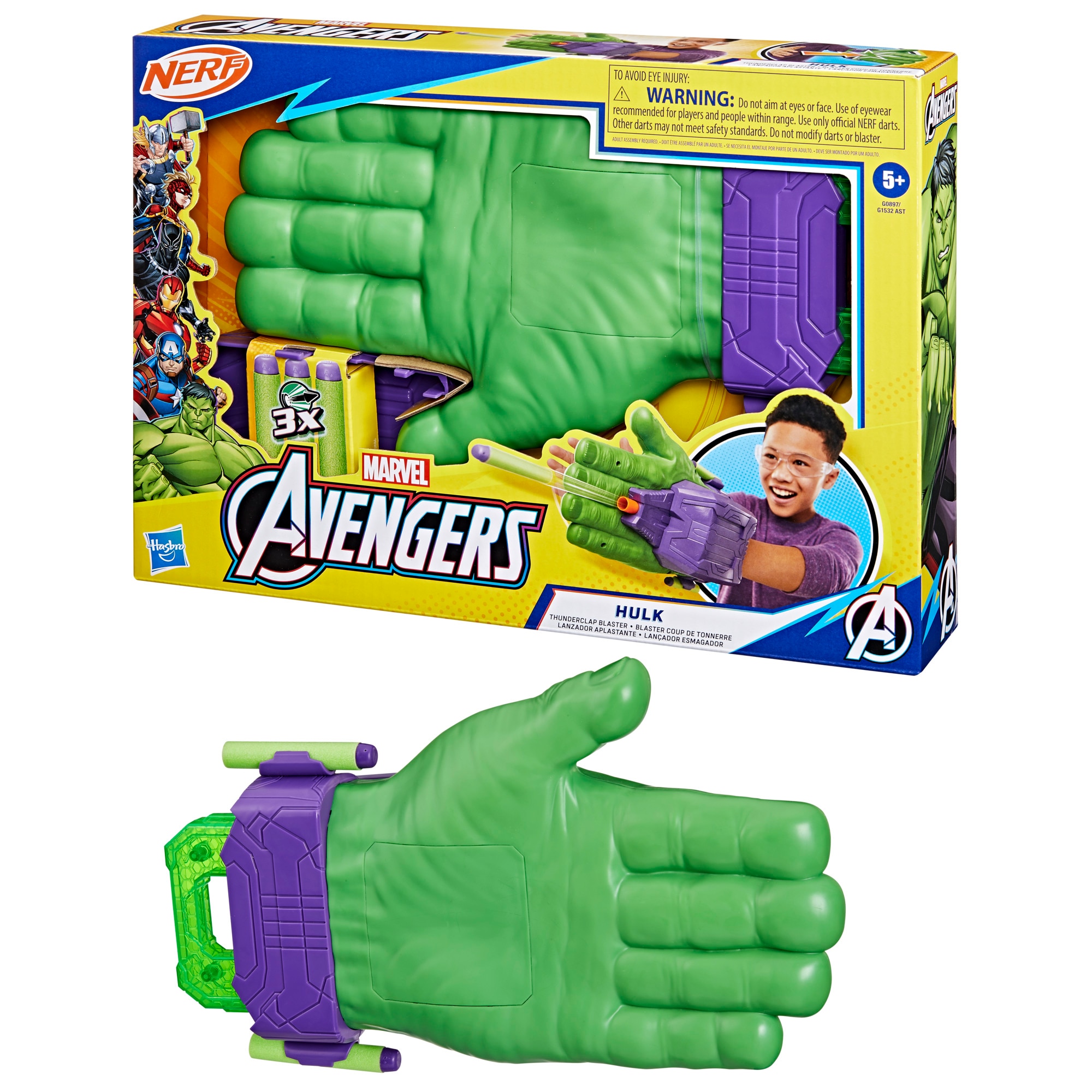 Lanzador aplastante de Hulk Avengers Marvel Hasbro 6