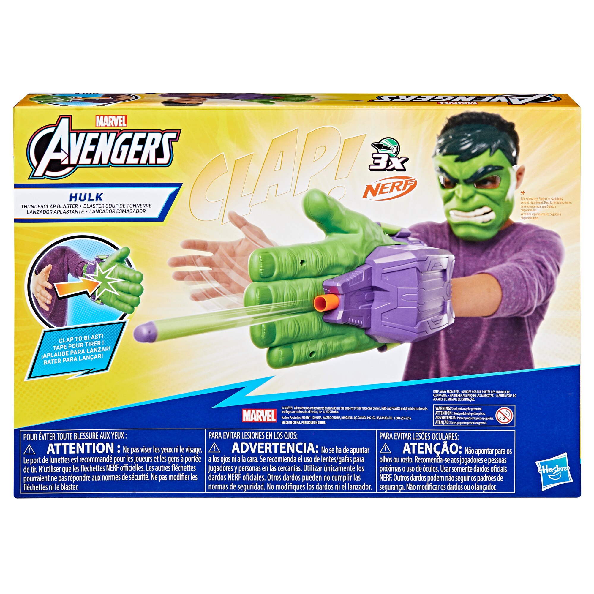 Lanzador aplastante de Hulk Avengers Marvel Hasbro 13