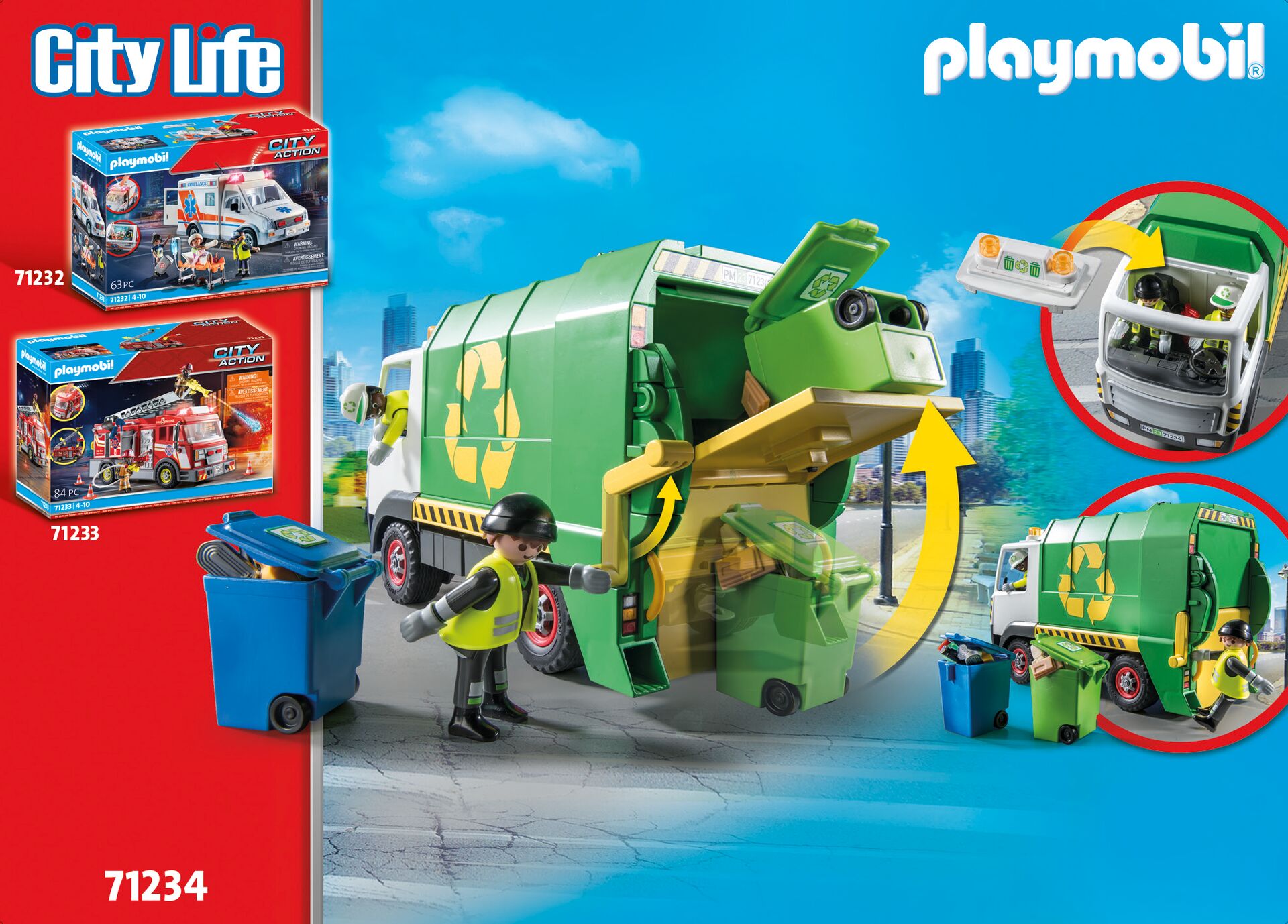 Camión de reciclaje Playmobil 2