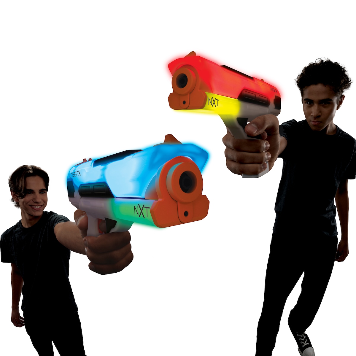 Laser X next level pack doble dos pistolas laser con dos modos de disparo 4