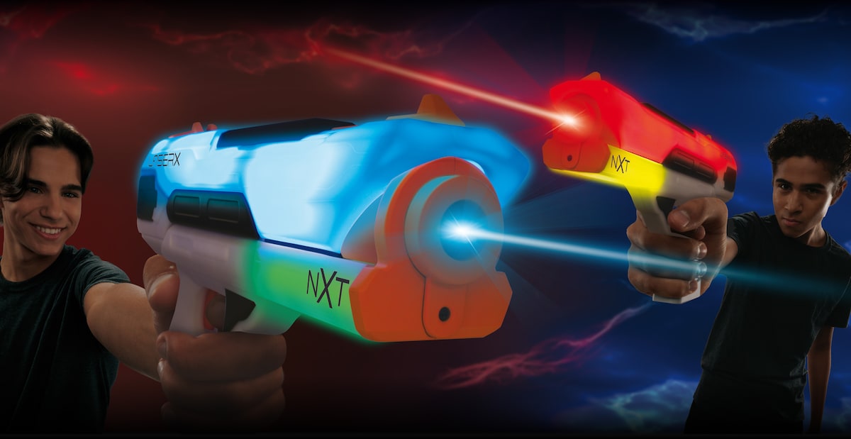 Laser X next level pack doble dos pistolas laser con dos modos de disparo 7