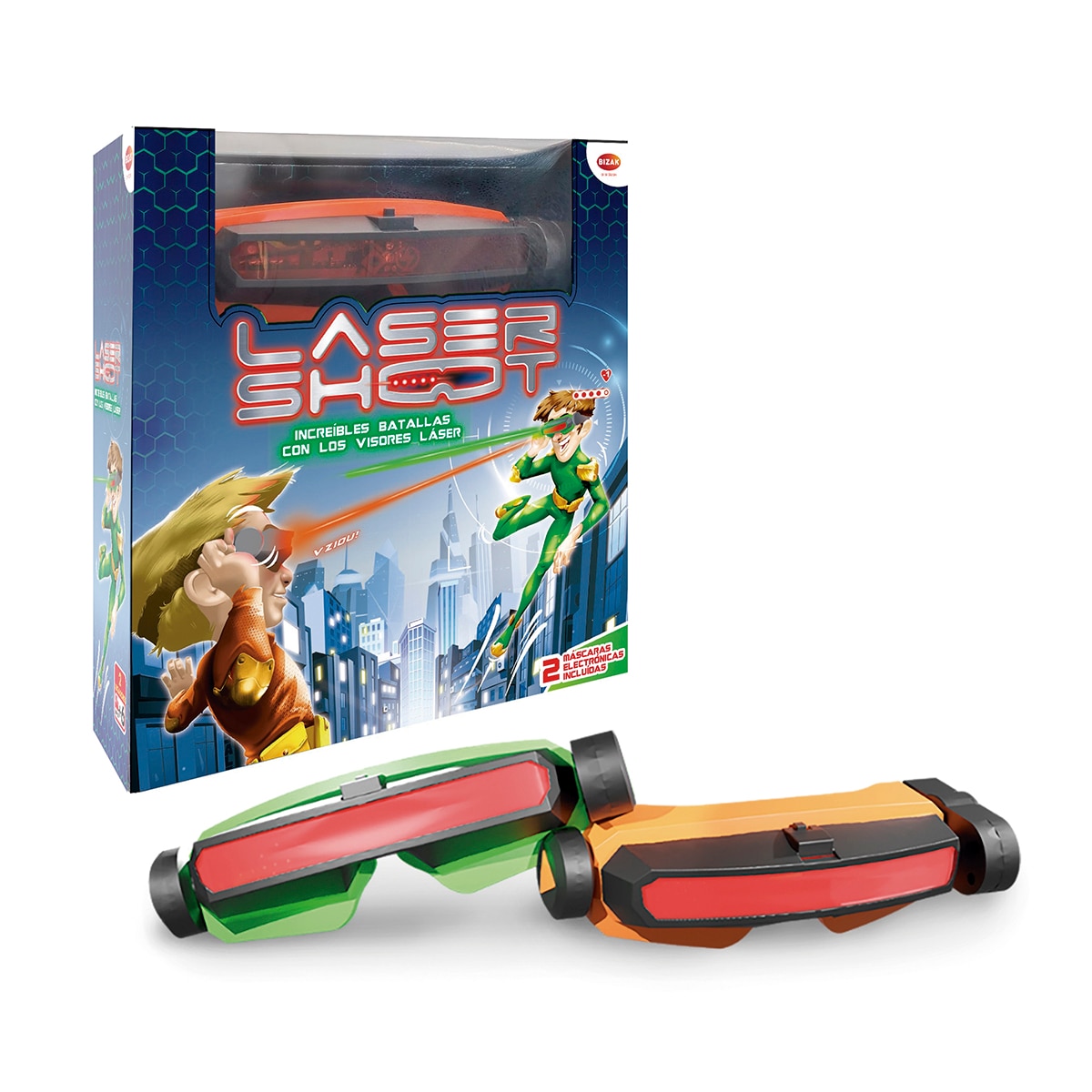 Bizak – Lasershoot batalla visión láser dos máscaras láser para la batalla.