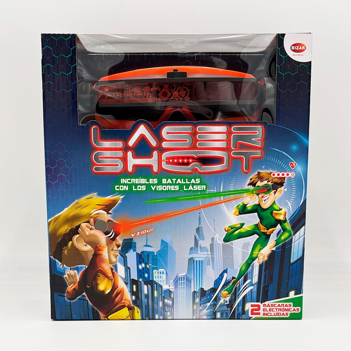 Lasershoot batalla visión láser dos máscaras láser para la batalla 2