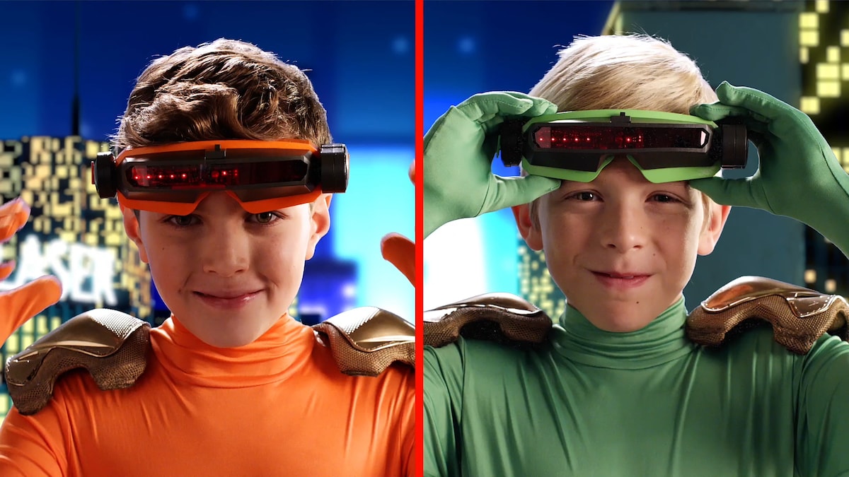 Lasershoot batalla visión láser dos máscaras láser para la batalla 5