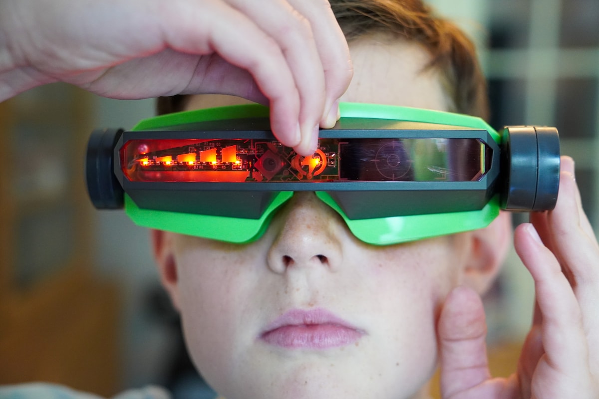 Lasershoot batalla visión láser dos máscaras láser para la batalla 10