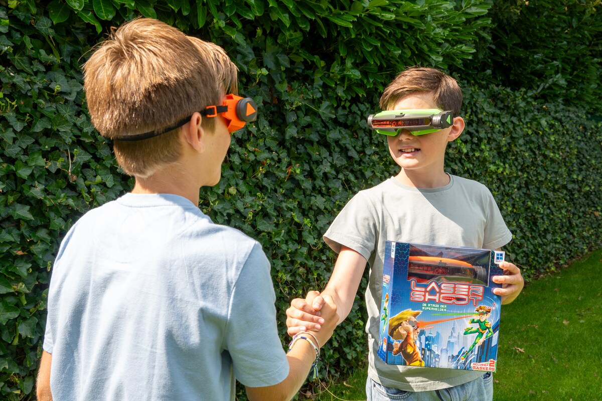 Lasershoot batalla visión láser dos máscaras láser para la batalla 15