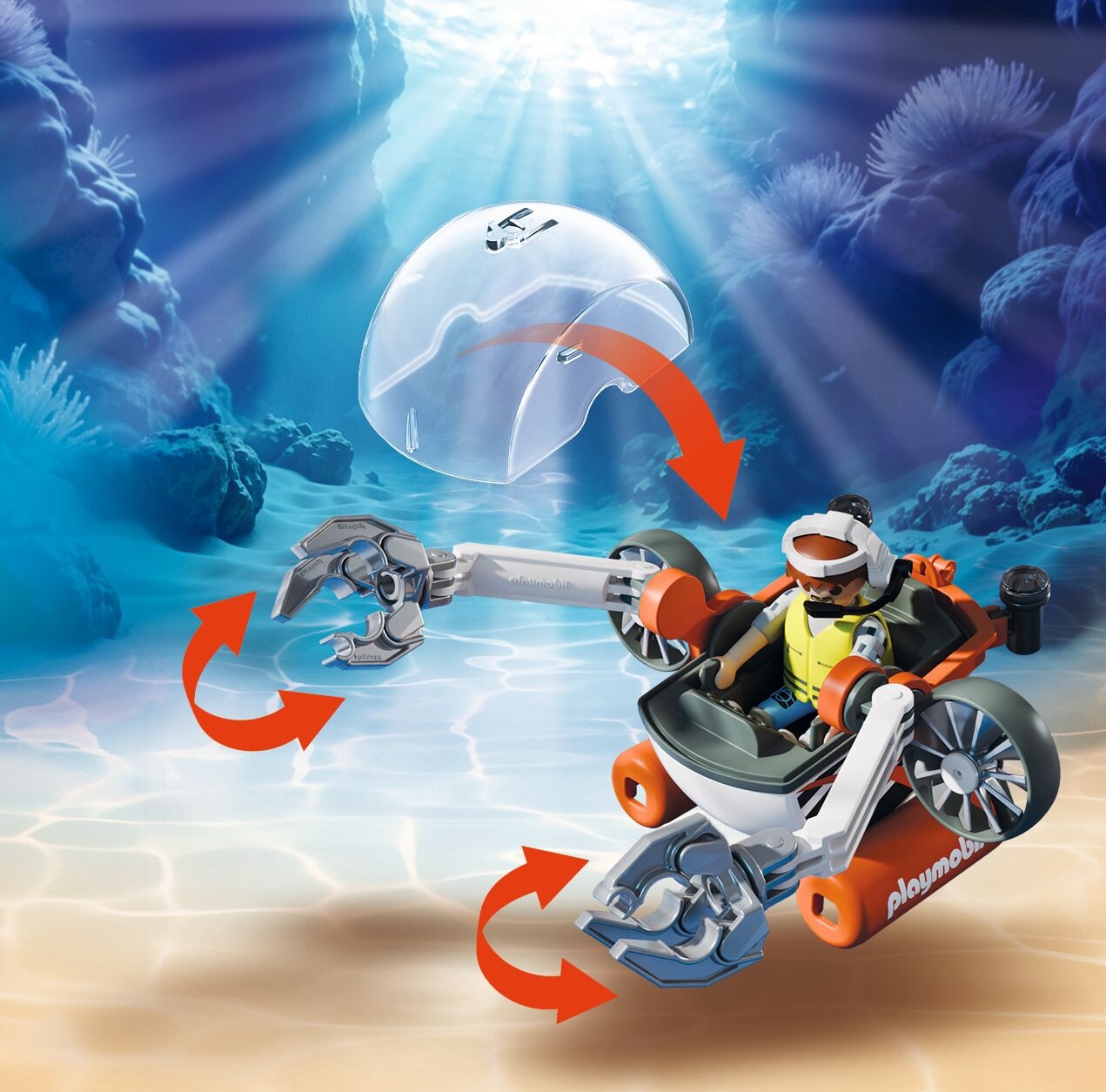 Búsqueda del tesoro con submarino Playmobil 4