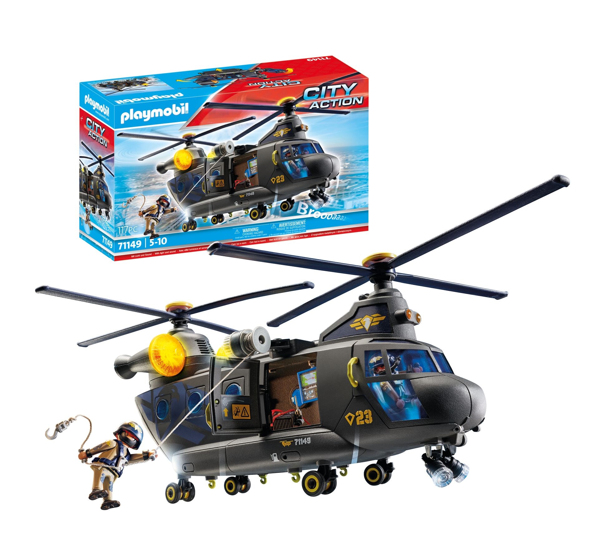 Fuerzas Especiales Helicóptero banana Playmobil 2