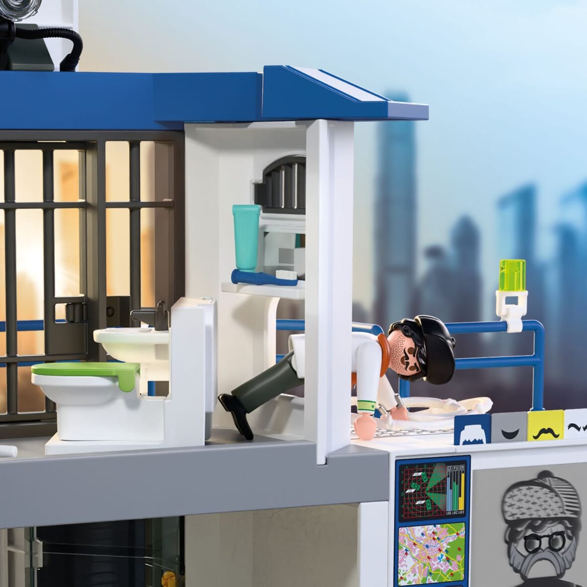 Comisaría con sala de investigación Playmobil 4