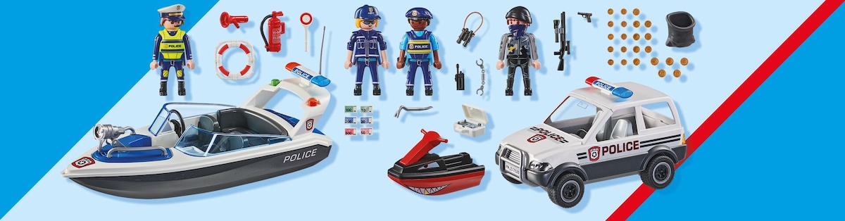 Persecución policial en el agua Playmobil 3