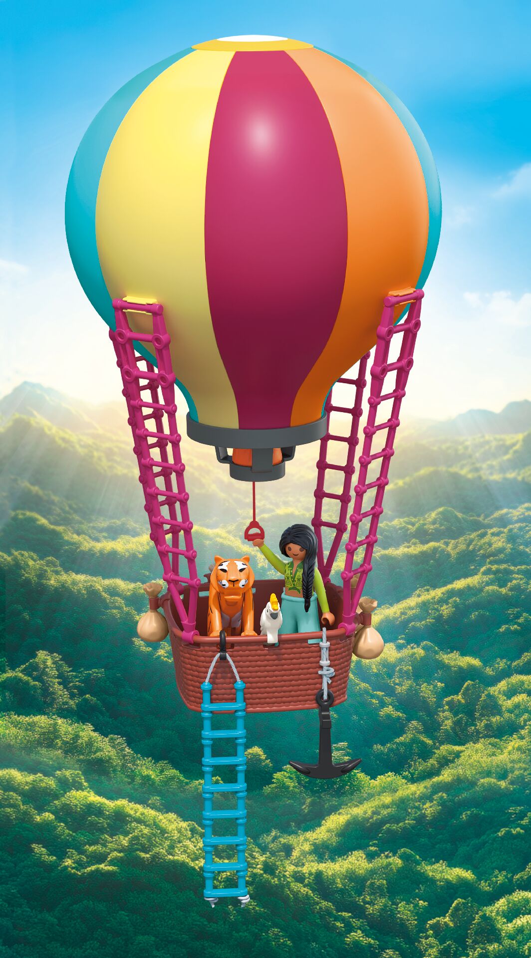 Viaje en globo Playmobil 5