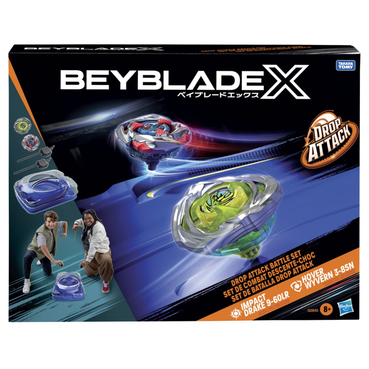 Lanzador X Drop Attack Battle Beyblade 2